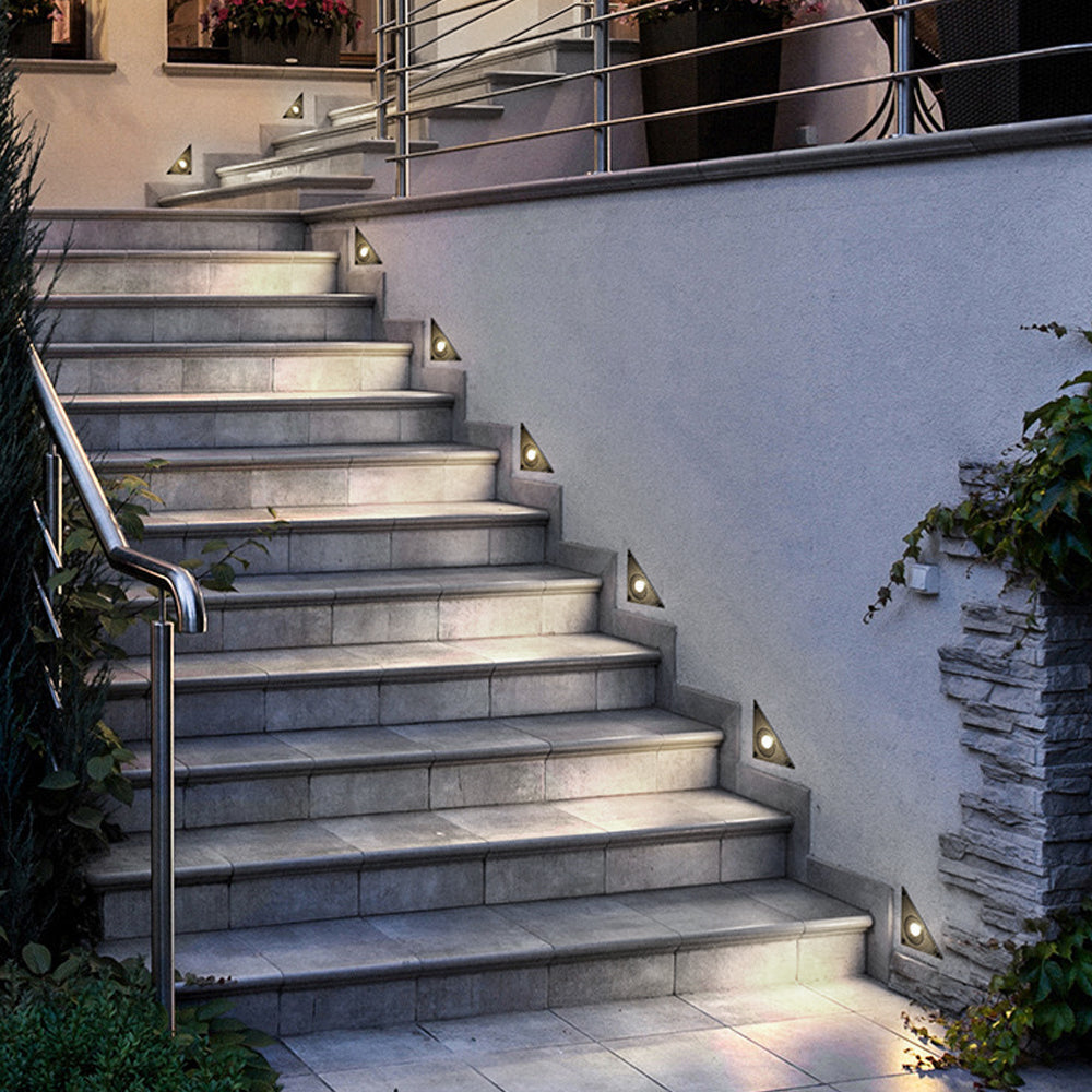 Waterproof DC24V Triangle Outdoor Deck Step Light-Lighom