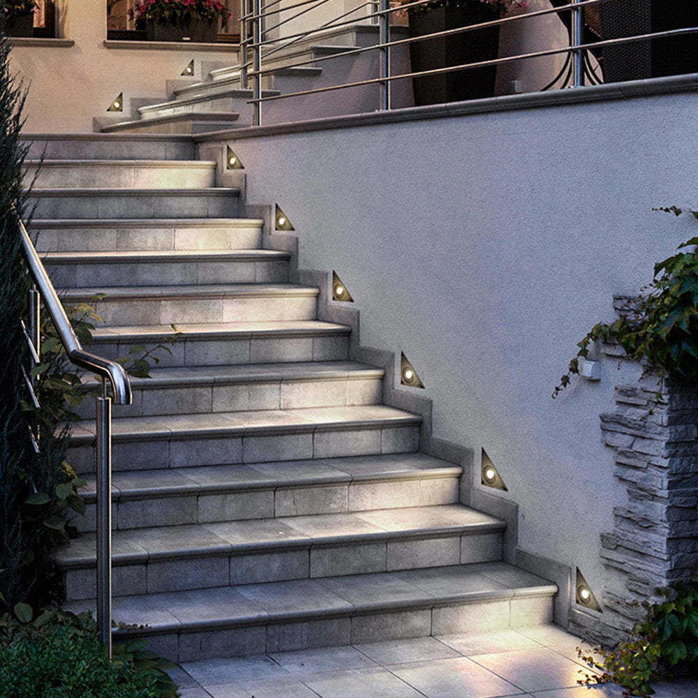 Waterproof DC24V Triangle Outdoor Deck Step Light-Lighom