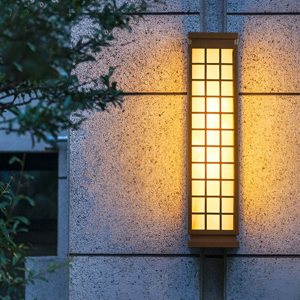 Classic Rectangular T5 Waterproof Vintage Outdoor Wall Lights Fixture-Lighom