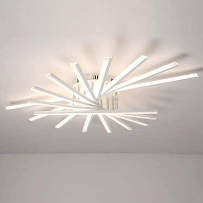Strip Dimmable LED White Nordic Ceiling Chandelier