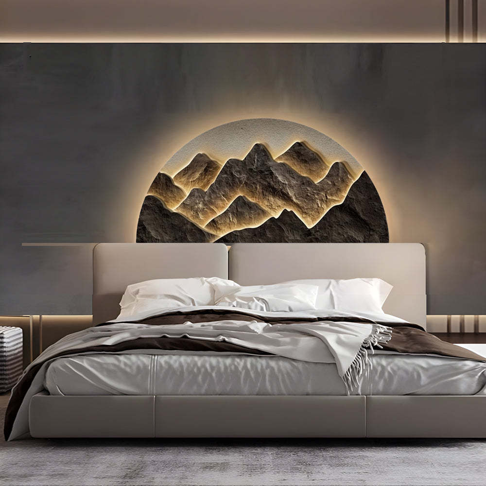 Semicircular LED Lighting Wall Decorative Painting-Lighom