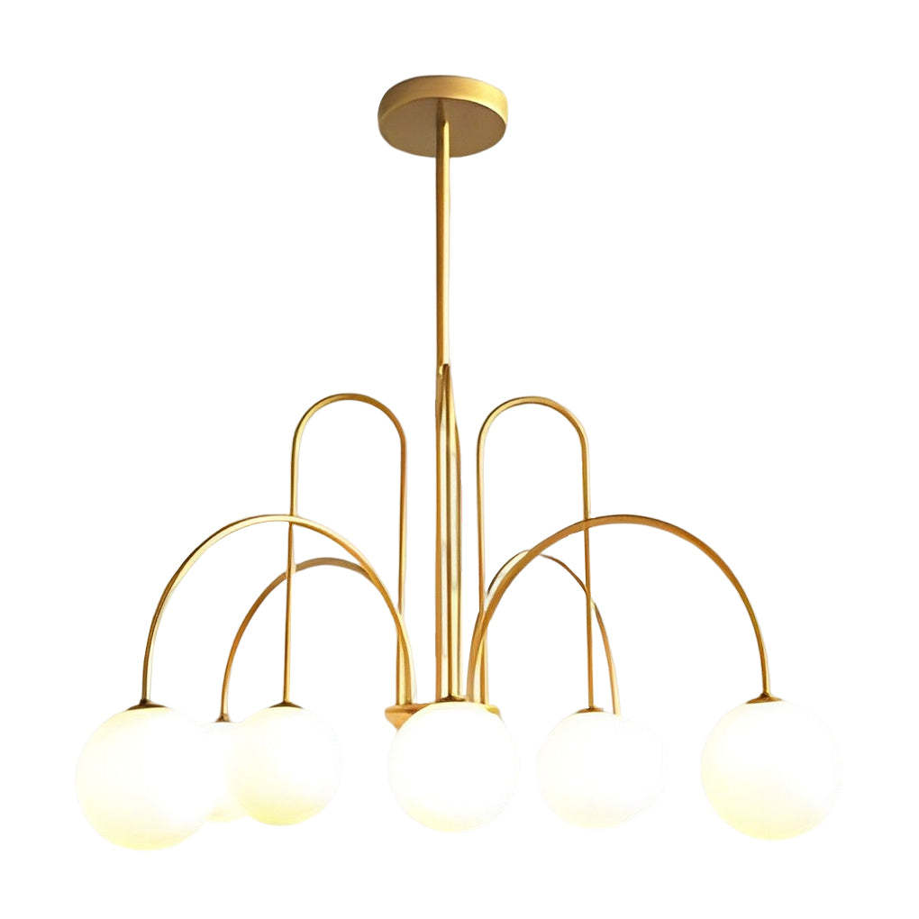 Iron Glass Nordic Ceiling Chandelier