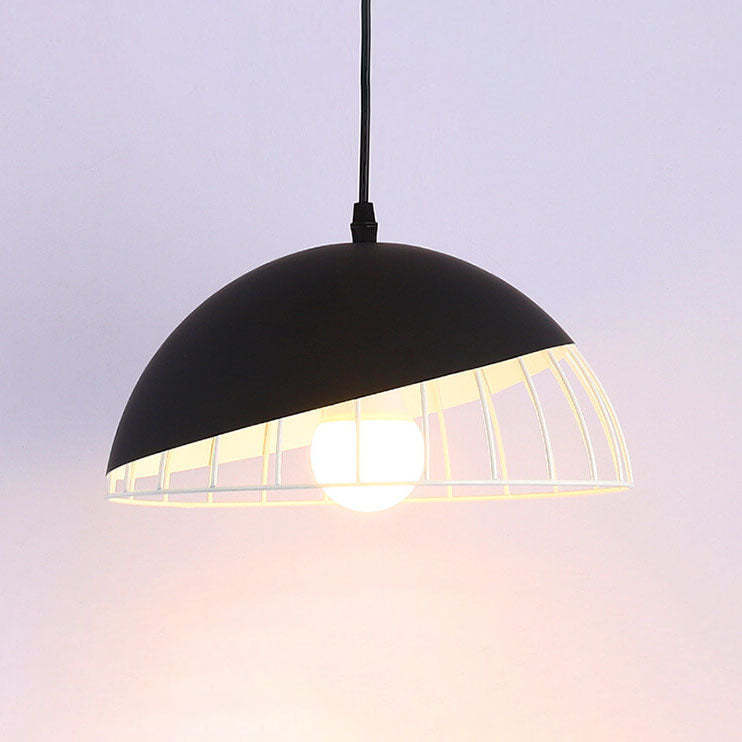 Nordic Macaron Aluminum Wire Dome Cage Pendant Light