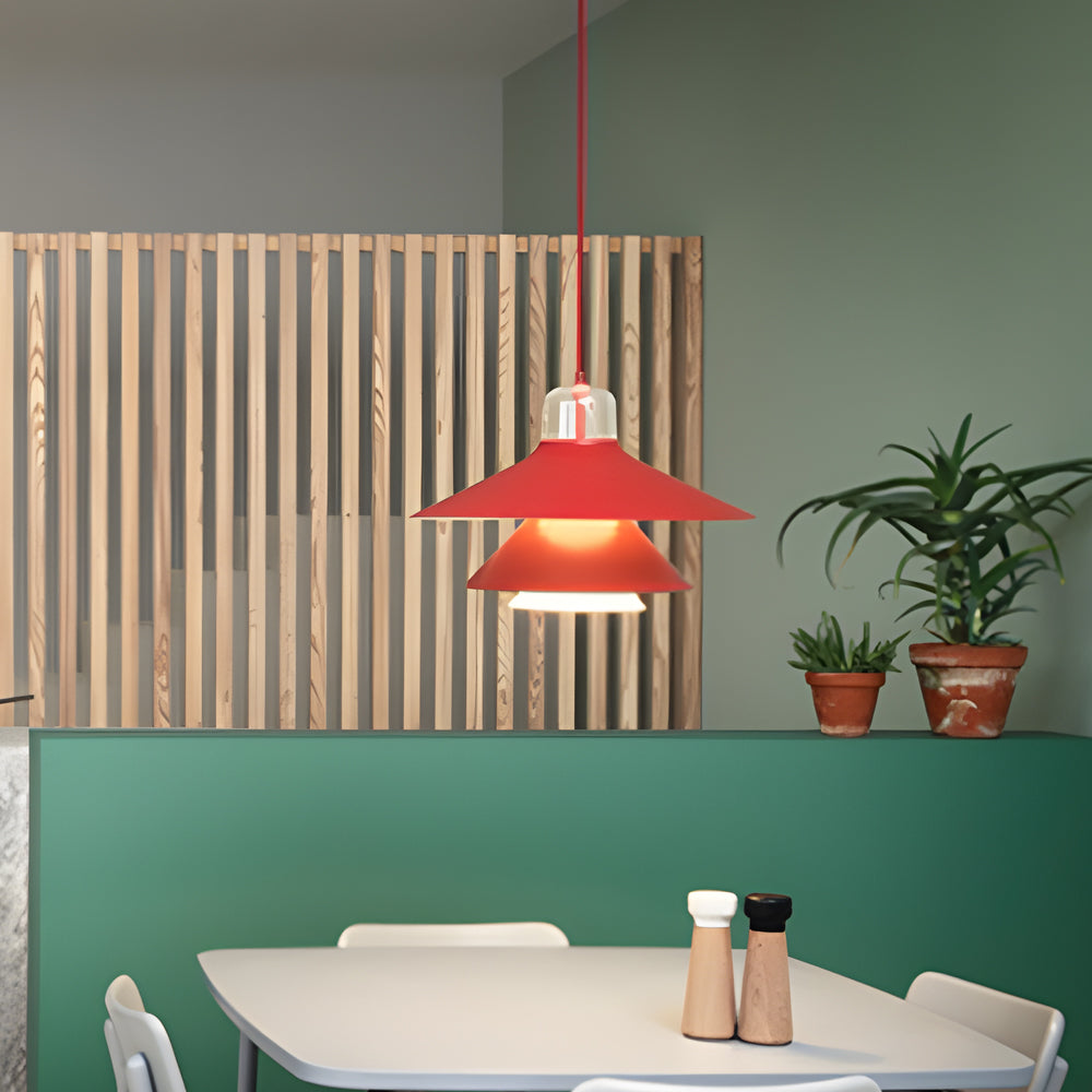 Iron Glass LED Minimalist Nordic Pendant Chandelier