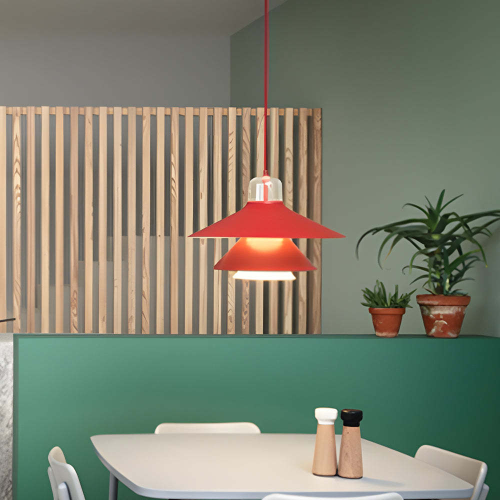 Iron Glass LED Minimalist Nordic Pendant Chandelier