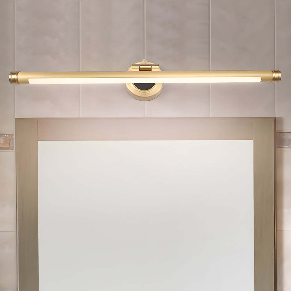 Elegant Linear Gold/Black LED Vanity Light for Bathroom - Vintage Style-Lighom