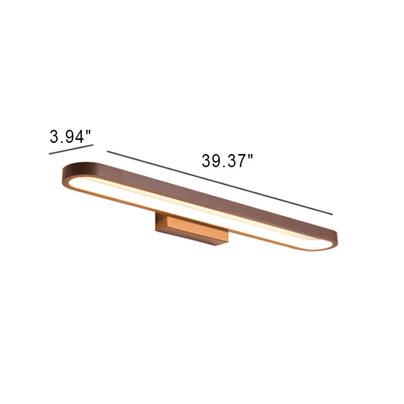 European Circular Aluminum LED Vanity Wall Sconce — Warm Light (3000K) / 220V-240V For UK/AU