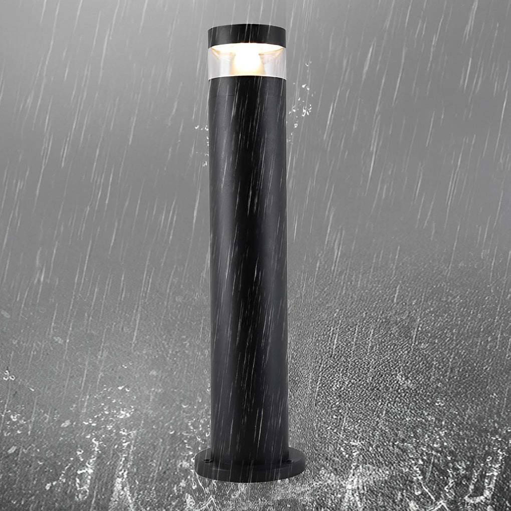 Cylindrical Creative Waterproof LED Black Modern Outdoor Lawn Lights-Lighom