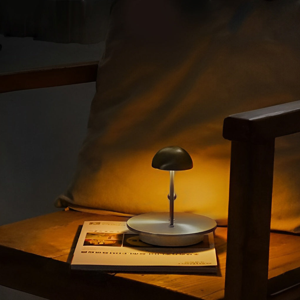 Modern nickel jingle gray table lamps in synthetic — Polished Chrome
