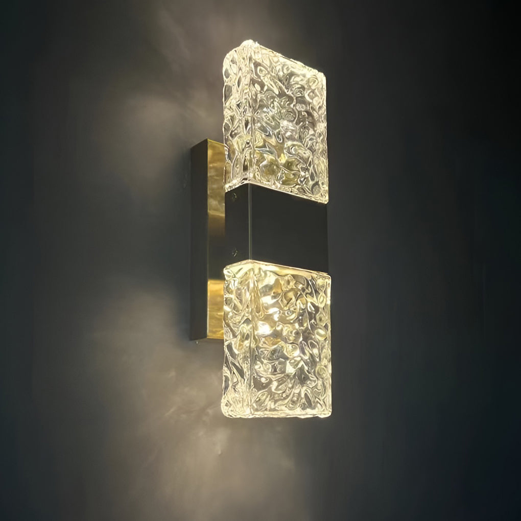 Creative Crystal Up and Down Lights LED Electroplated Modern Wall Sconces-Lighom