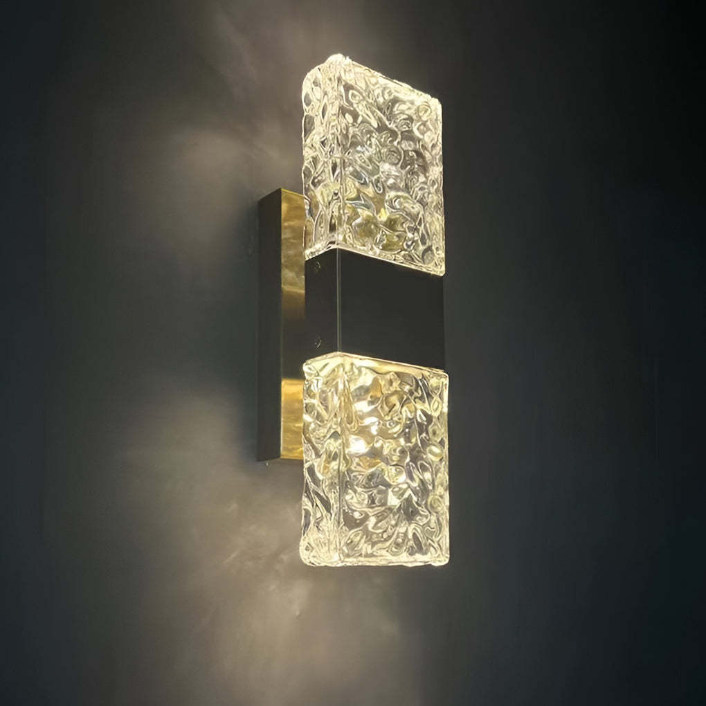 Creative Crystal Up and Down Lights LED Electroplated Modern Wall Sconces-Lighom