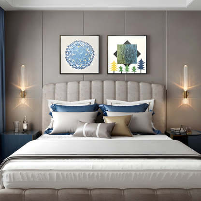 Glass Long Tube up and down Lighting Simple Art Postmodern Wall Light Fixture-Lighom