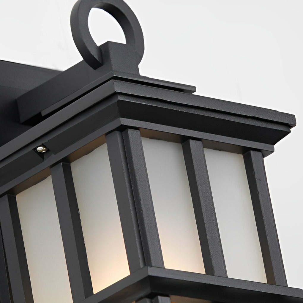 Outdoor Waterproof Aluminum Black European Style Exterior Wall Lights-Lighom