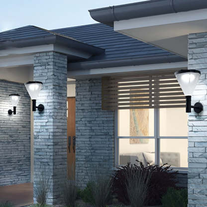Geometric Waterproof LED Modern Outdoor Plug in Wall Lamp Wall Sconce Lighting-Lighom