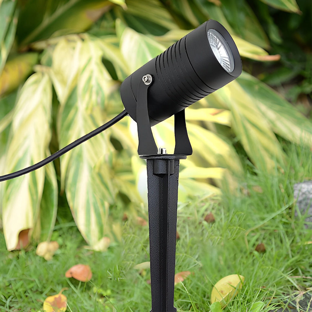 Waterproof LED 10W Black Adjustable Modern Tree Spotlight