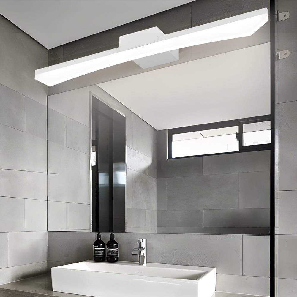 Ultra-Sleek Curved Linear LED Vanity Light for Modern Bathrooms-Lighom