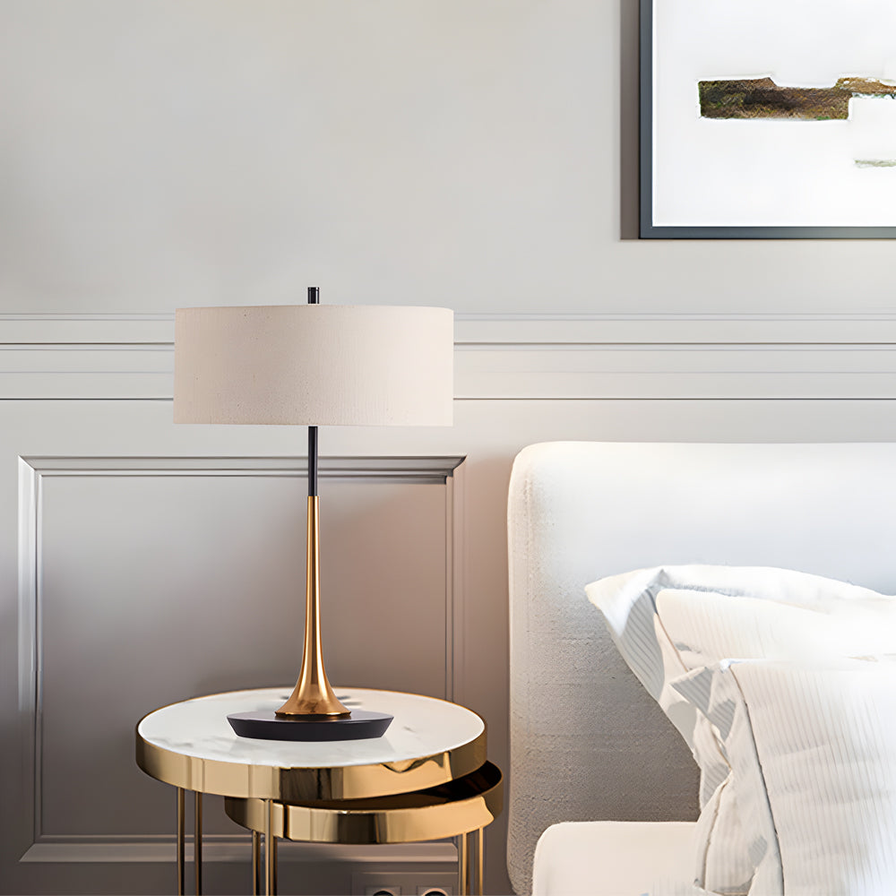 21.7 inch Brass and Espresso Bronze Modern Table Lamp-Lighom