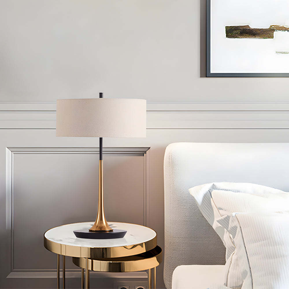 21.7 inch Brass and Espresso Bronze Modern Table Lamp-Lighom