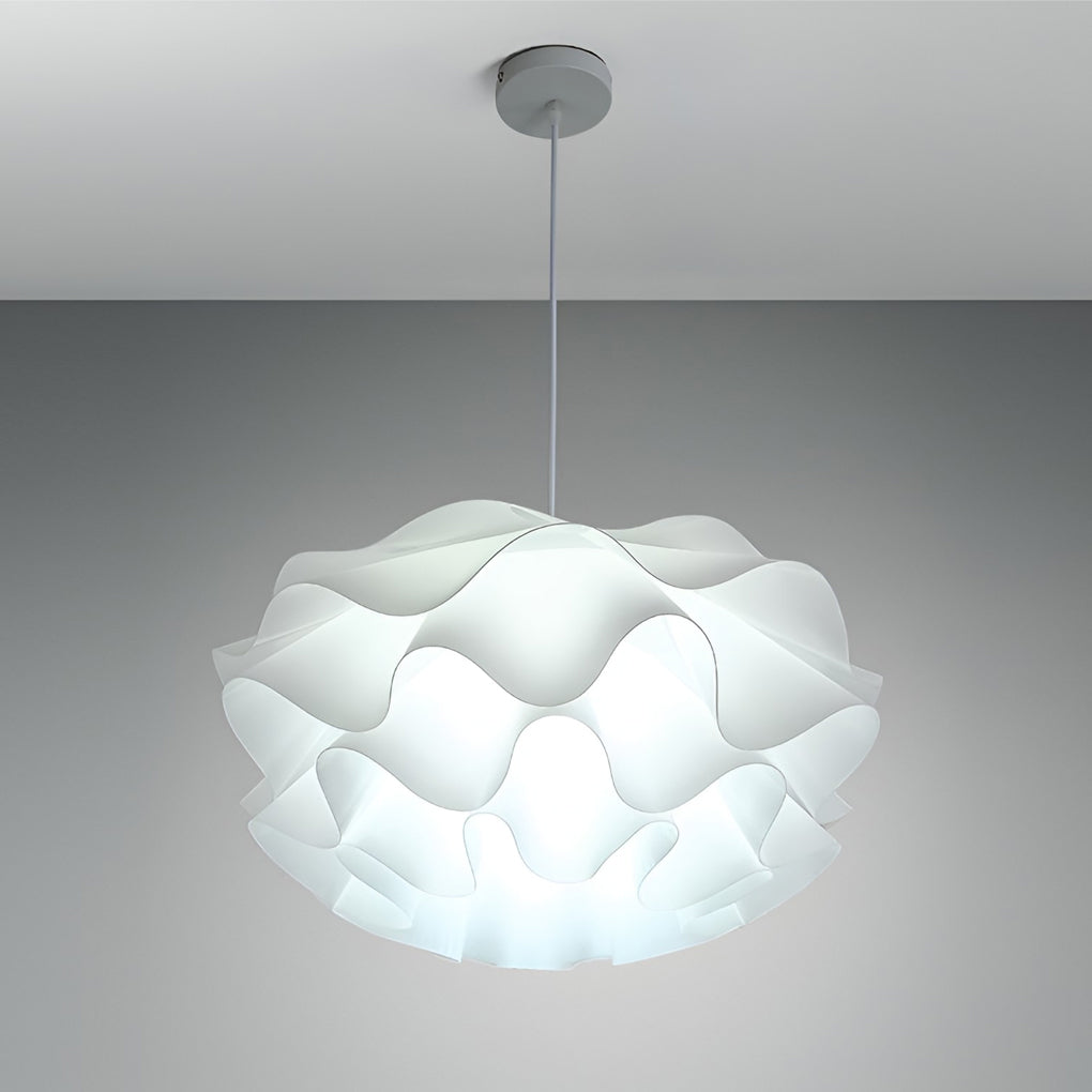 Flower-Shaped 3-Step Dimming LED White Nordic Pendant