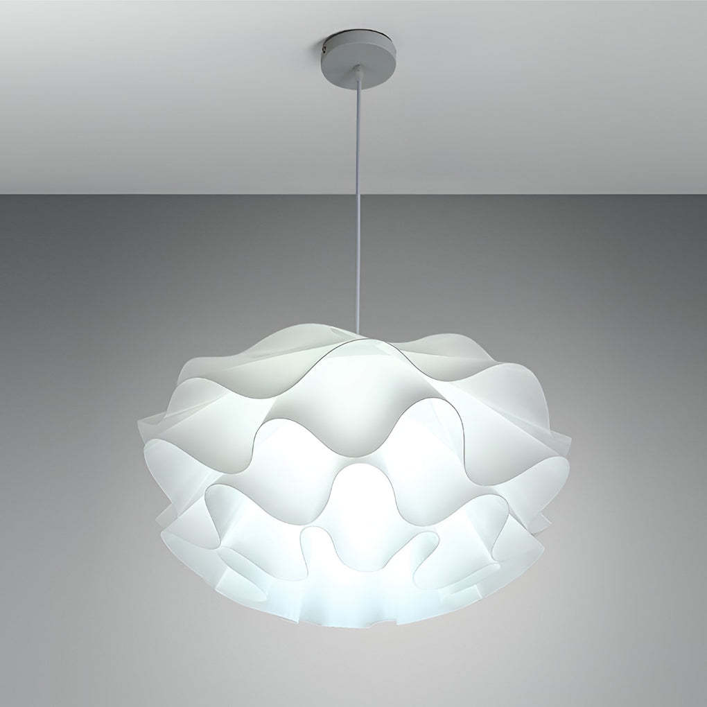 Flower-Shaped 3-Step Dimming LED White Nordic Pendant