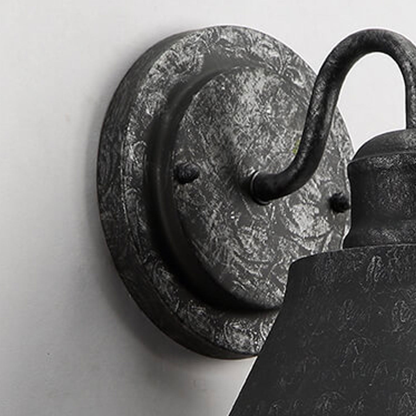Vintage Industrial Iron Bell Outdoor Waterproof Wall Sconce