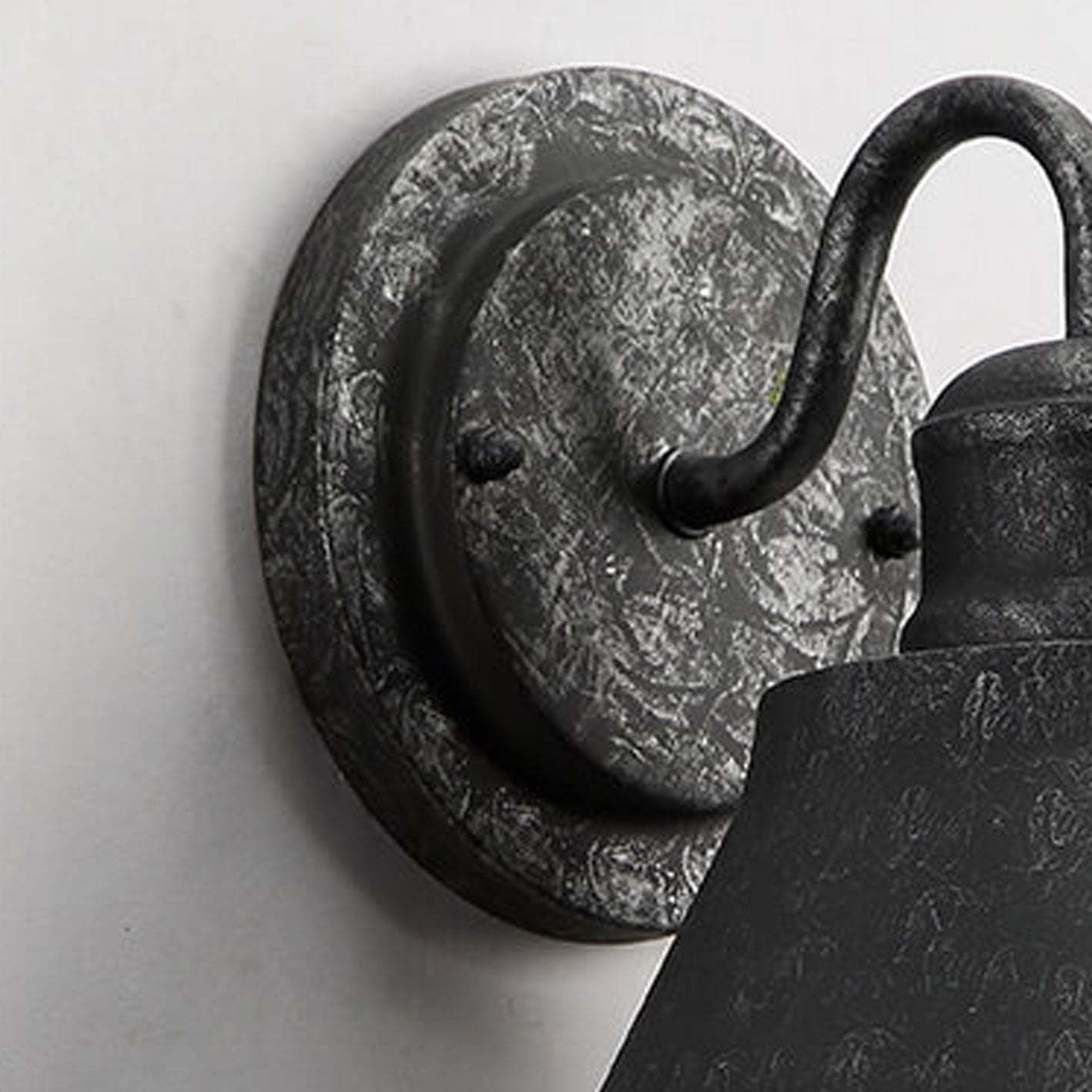 Vintage Industrial Iron Bell Outdoor Waterproof Wall Sconce