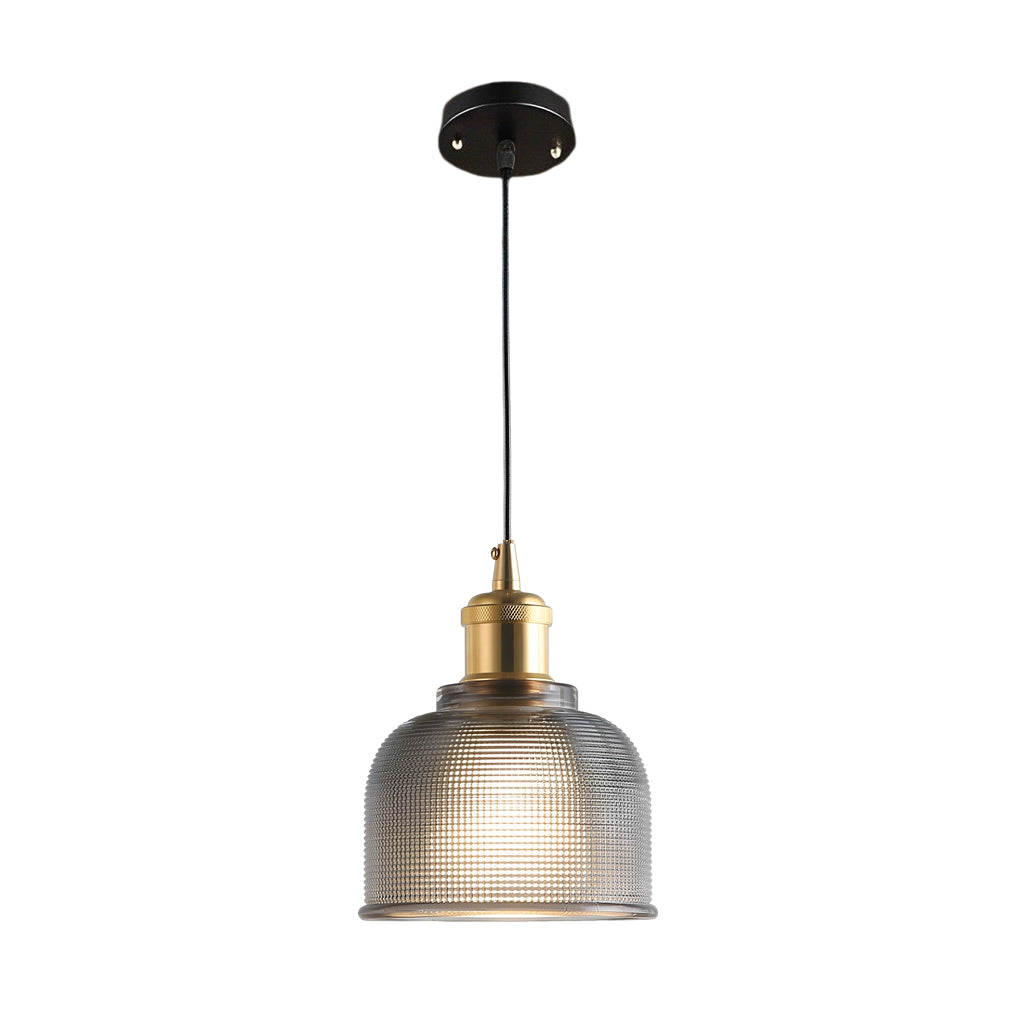 Glass Bowl Metal Nordic Pendant