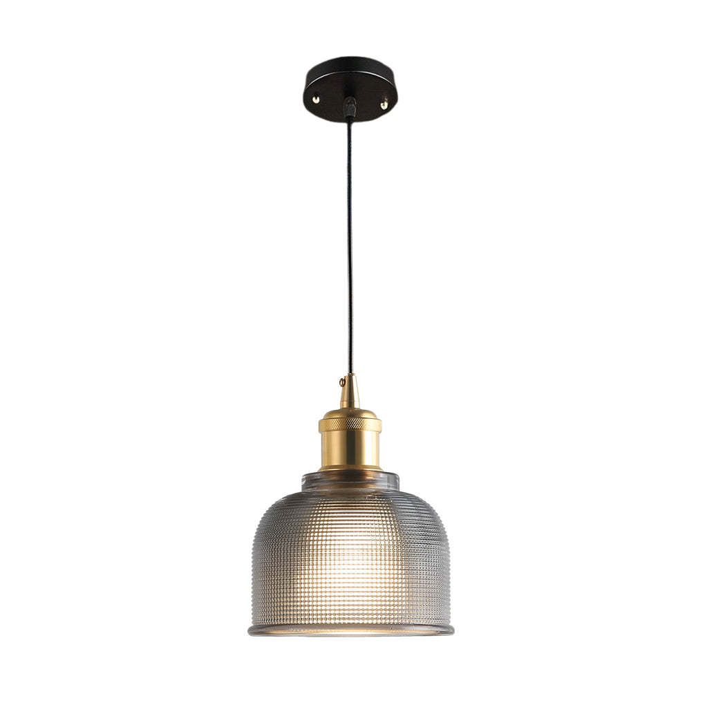 Glass Bowl Metal Nordic Pendant