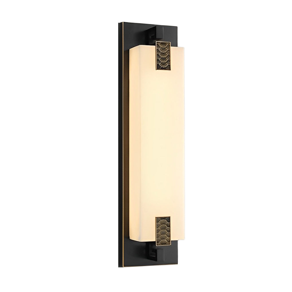 Outdoor Waterproof LED Copper Retro Exterior Wall Lights Sconces Lighting-Lighom