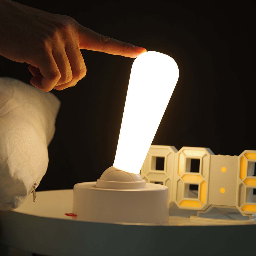 Portable USB Bedside Desk Night Light with Modern Toggle Switch and Warm Glow-Lighom