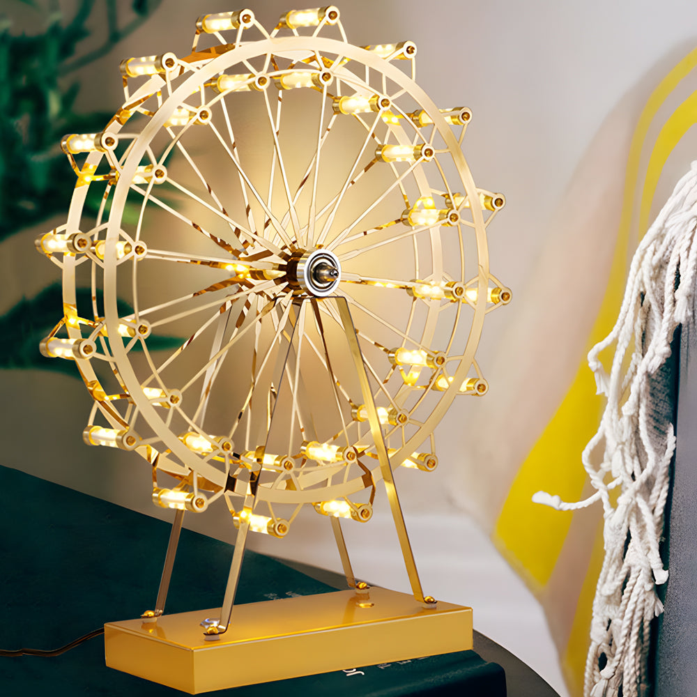 Vintage Ferris Wheel Integrated LED Table Lamp