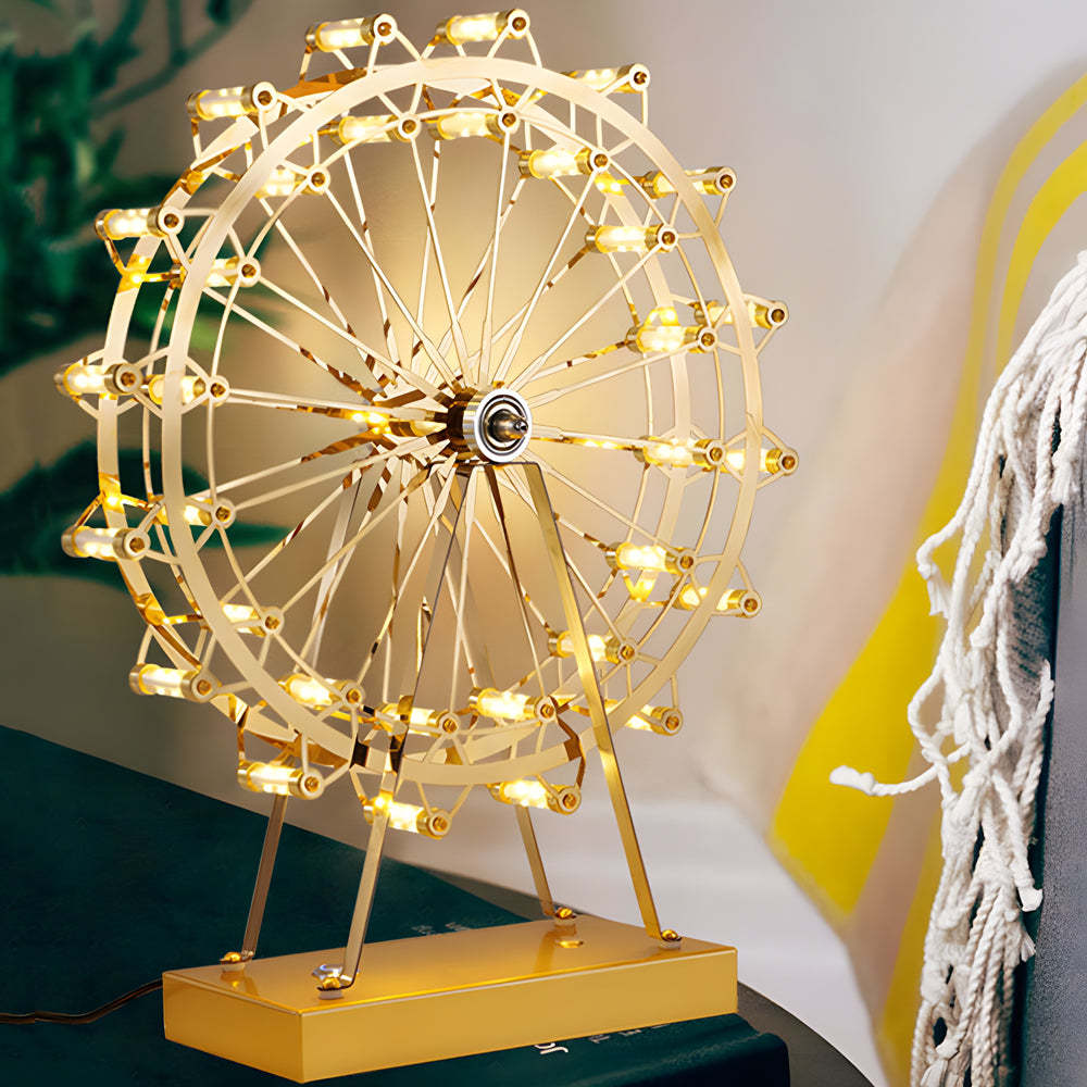 Vintage Ferris Wheel Integrated LED Table Lamp