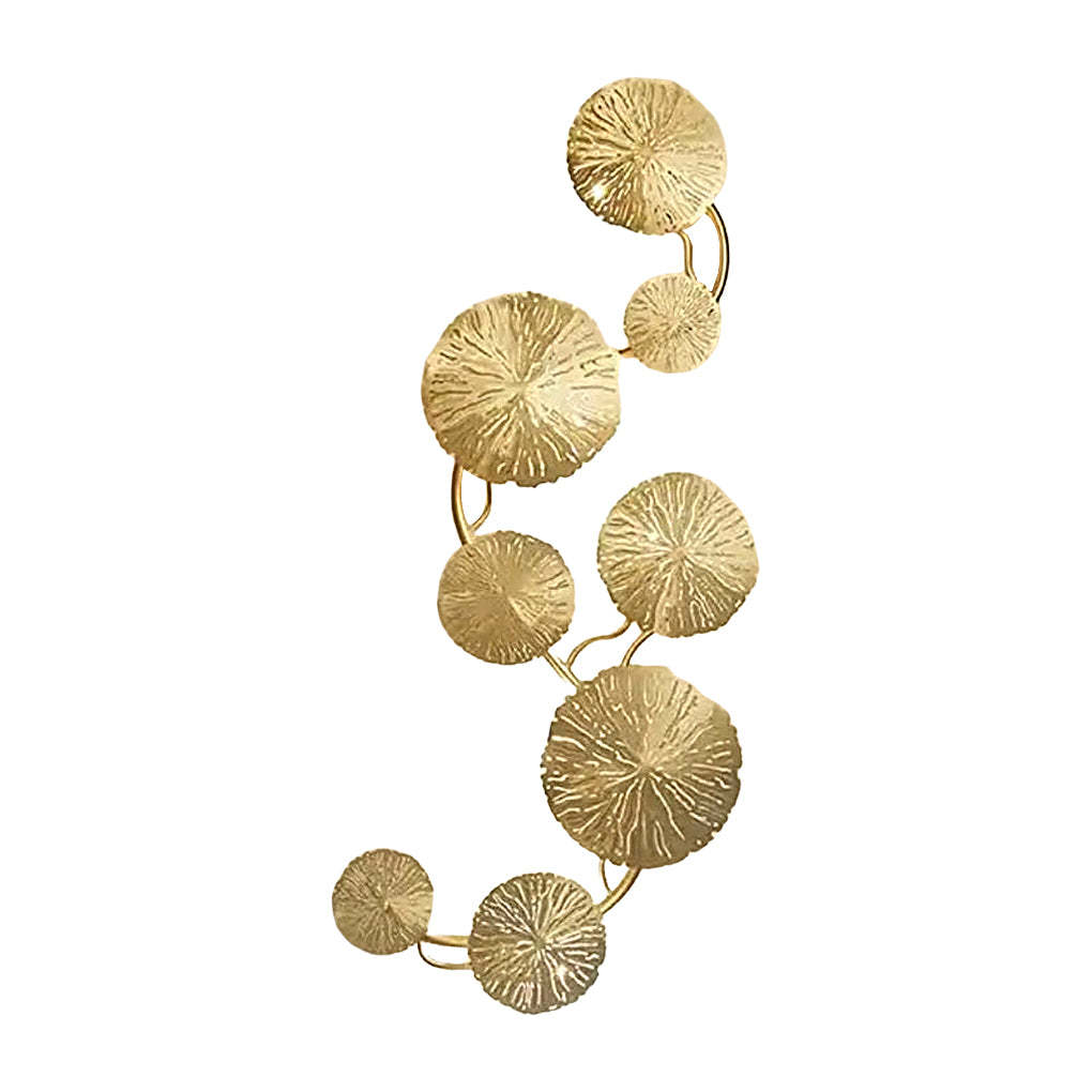 Stainless Steel Lotus Leaves Hollow Modern Decorative Wall Sconces Lighting-Lighom