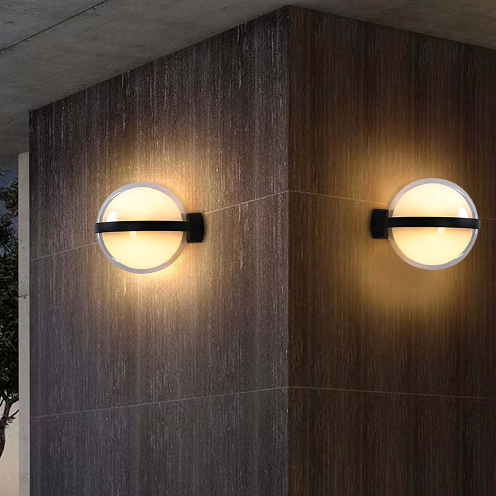Creative Round Up and Down Light LED Waterproof Outdoor Wall Lamp-Lighom