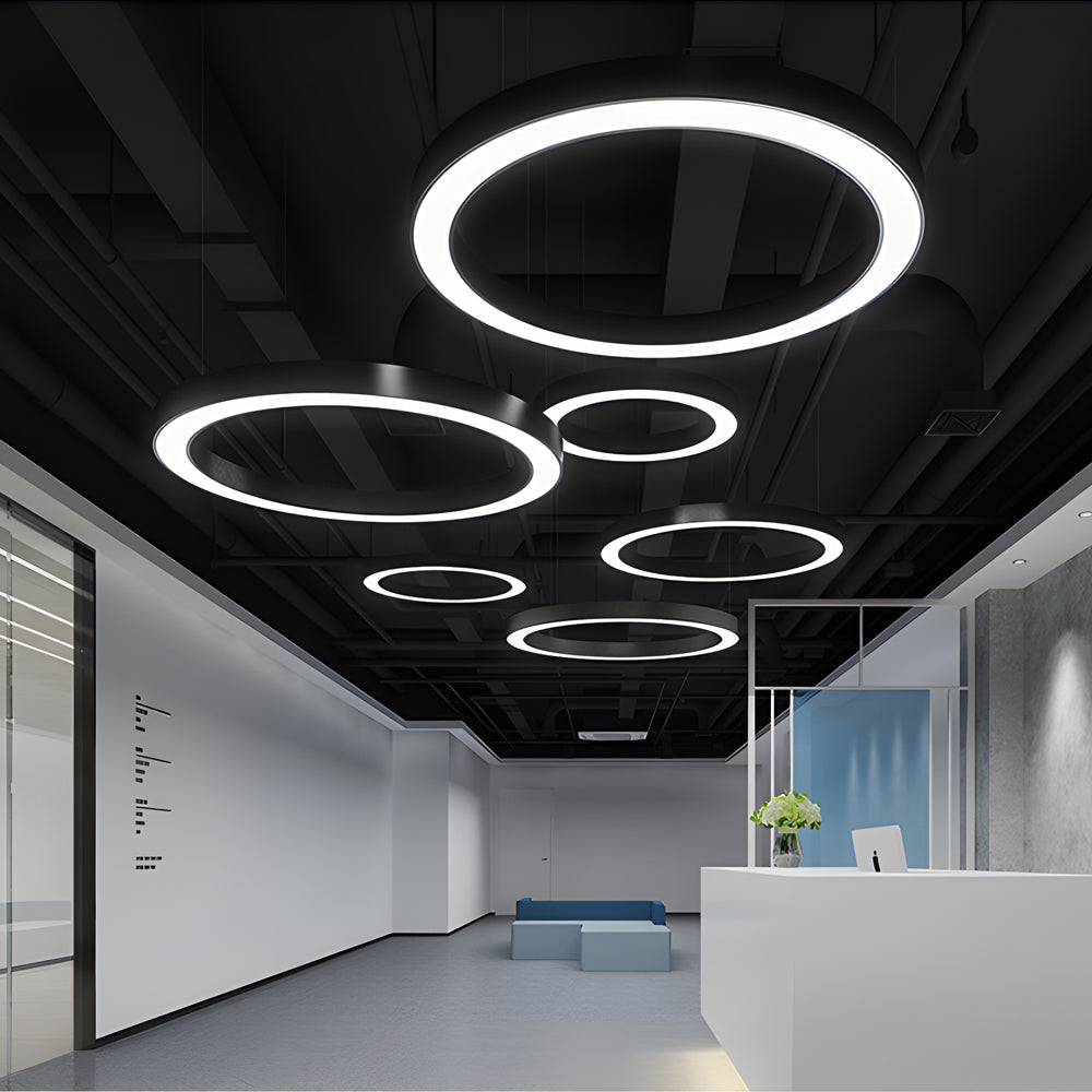 Ring Hanging LED Pendant for Gym Office