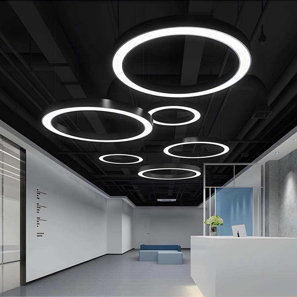 Ring Hanging LED Pendant for Gym Office