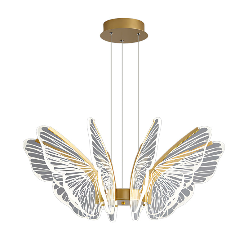 Butterflies LED Dimmable with Remote Control Modern Chandelier Hanging Lamp-Lighom