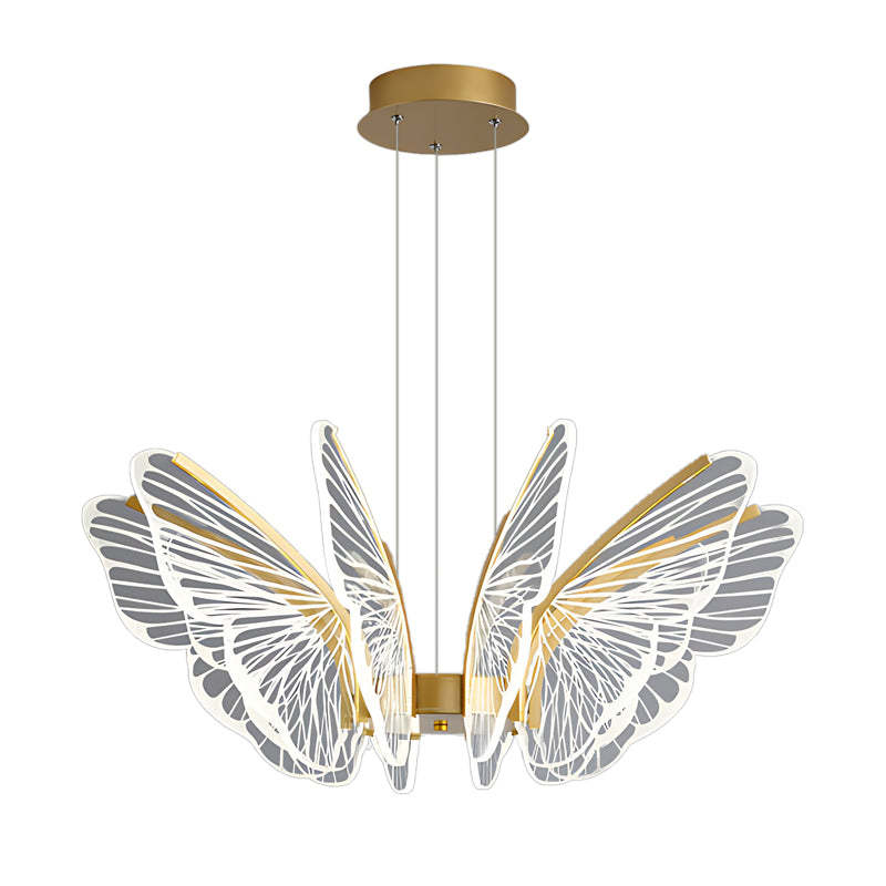 Butterflies LED Dimmable with Remote Control Modern Chandelier Hanging Lamp-Lighom