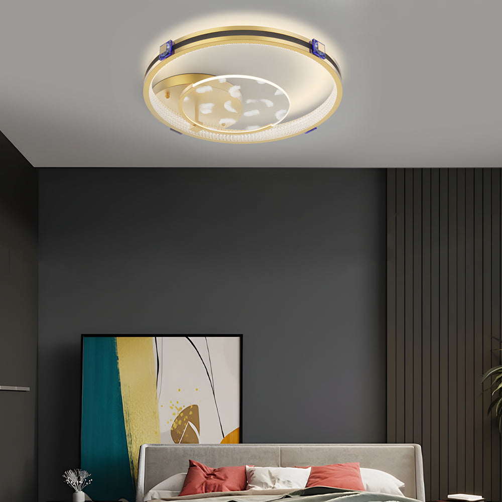 Acrylic Feather LED Modern Ceiling Light