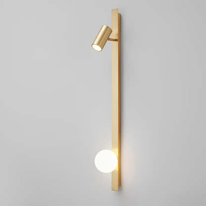 Long Strip LED Three Step Dimming Wall Lamp with Adjustable Spotlight-Lighom