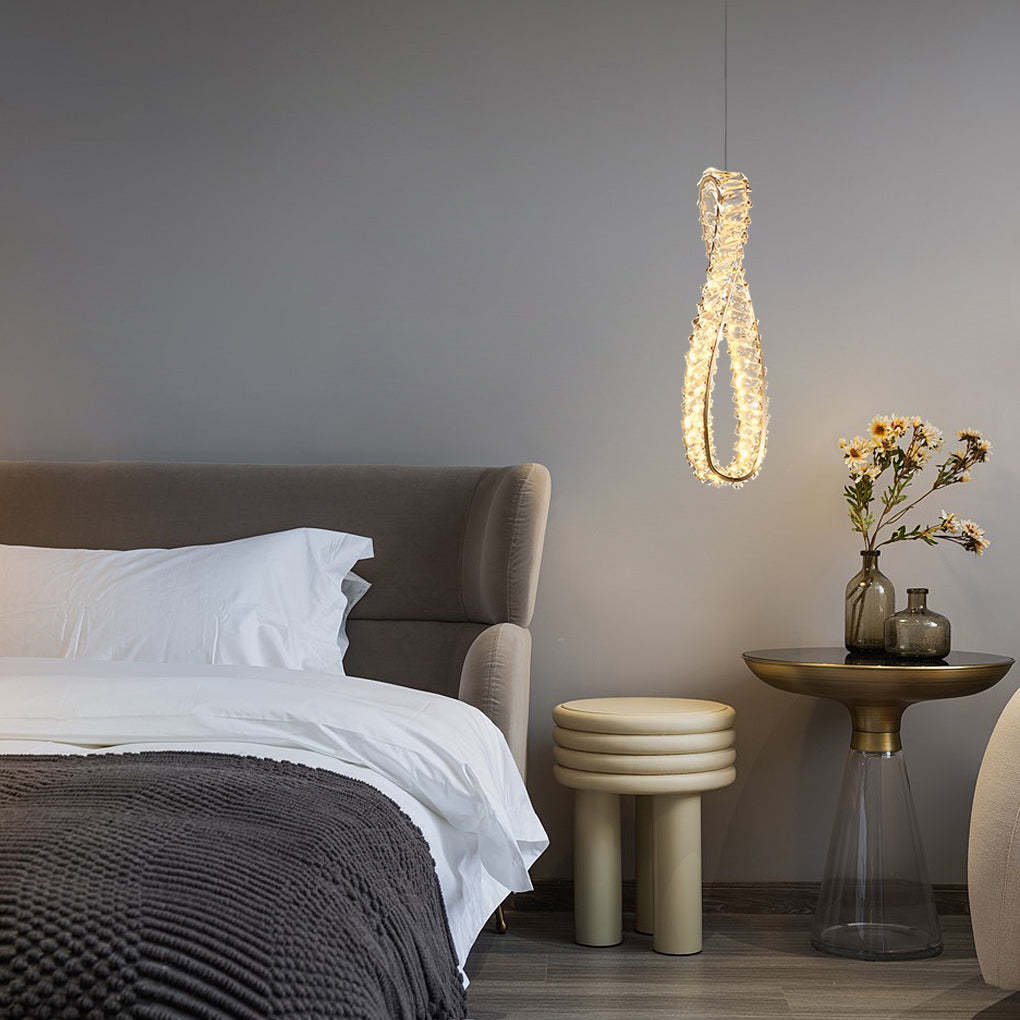 Lighom modern circle ring white pendant lighting