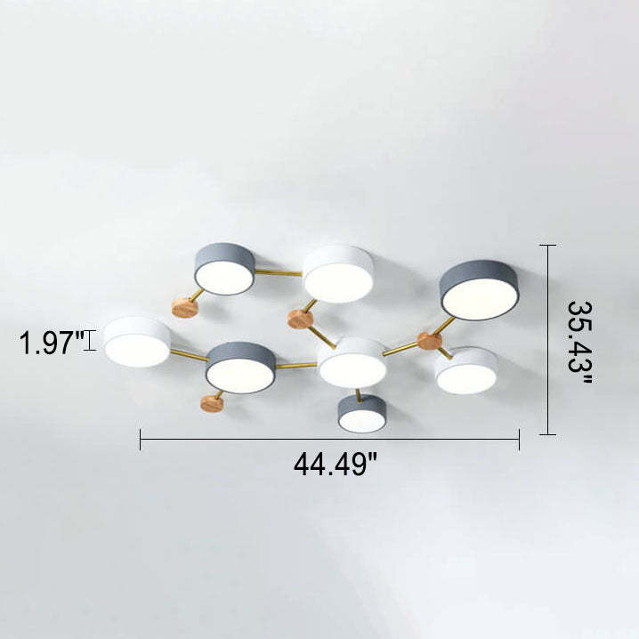 Scandinavian Minimalist Flush Mount Light