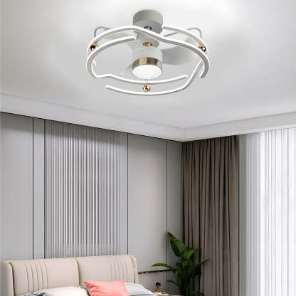 23.6 in. Low Profile Dimmable Ceiling Fan with Remote