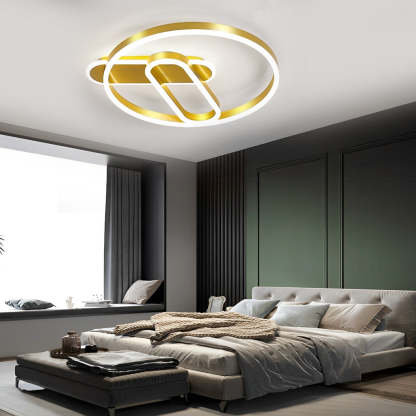 Geometric Circle LED Modern Flush Mount Ceiling Light