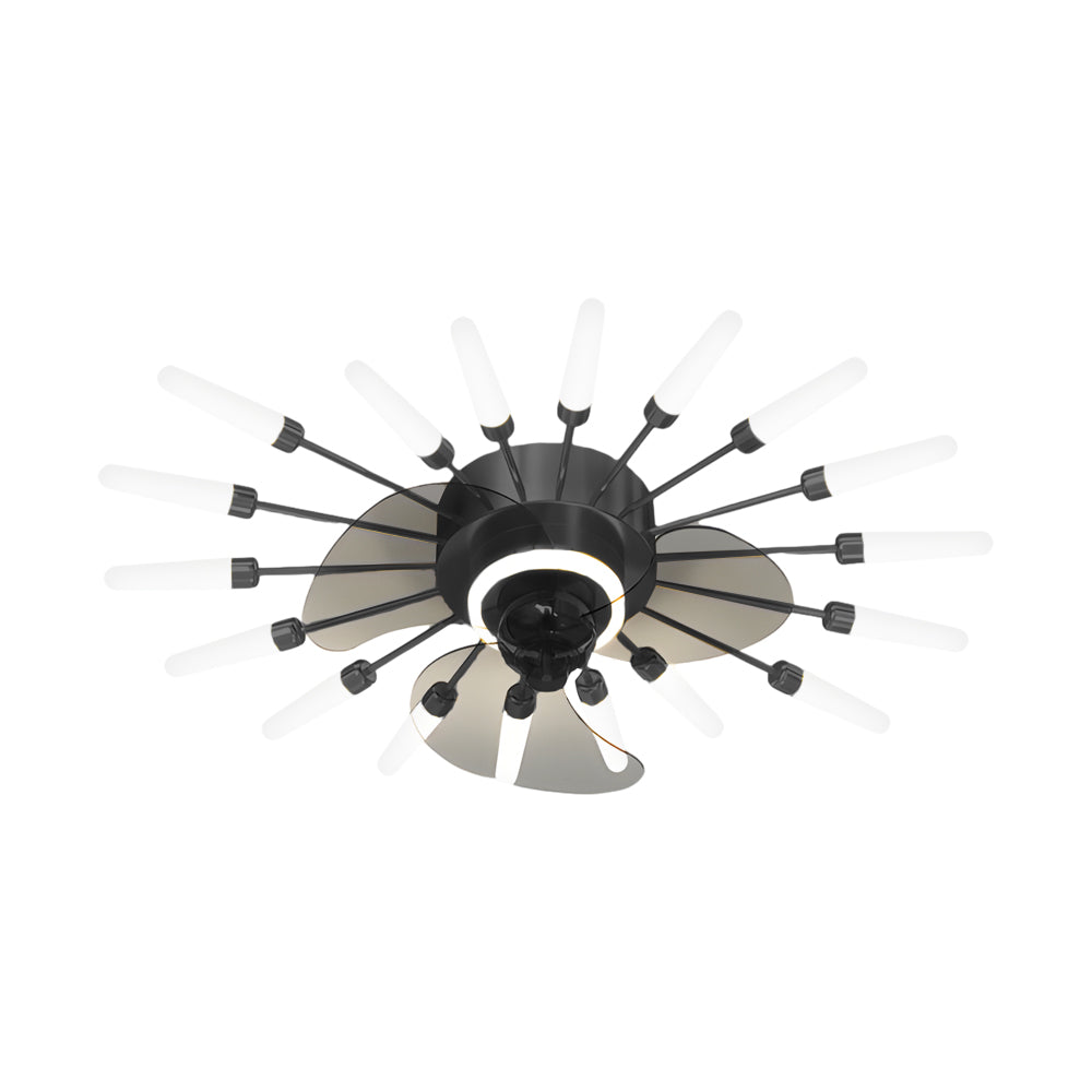 Flower Mute 3-Step Nordic Ceiling Fan