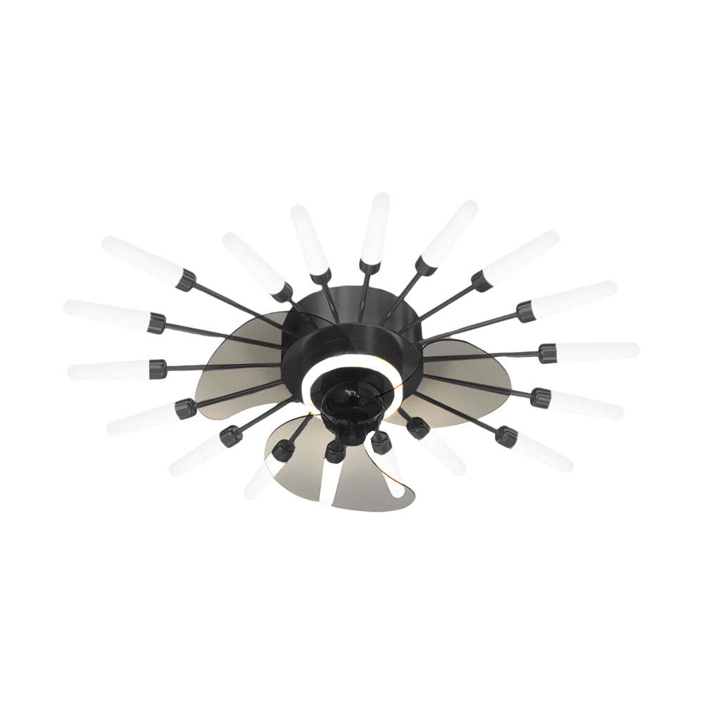 Flower Mute 3-Step Nordic Ceiling Fan