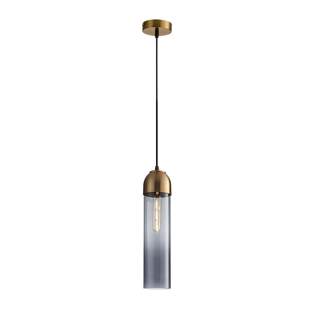 Long Tube Glass Bottle Nordic Small Chandelier