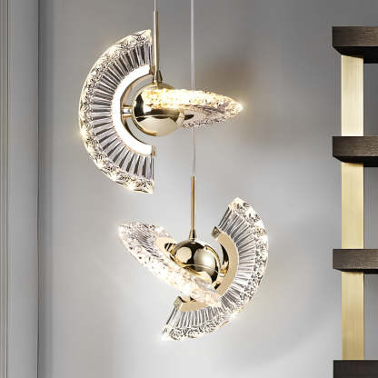 Adjustable Circle LED Nordic Pendant Lighting Hanging Lamp Island Lights-Lighom