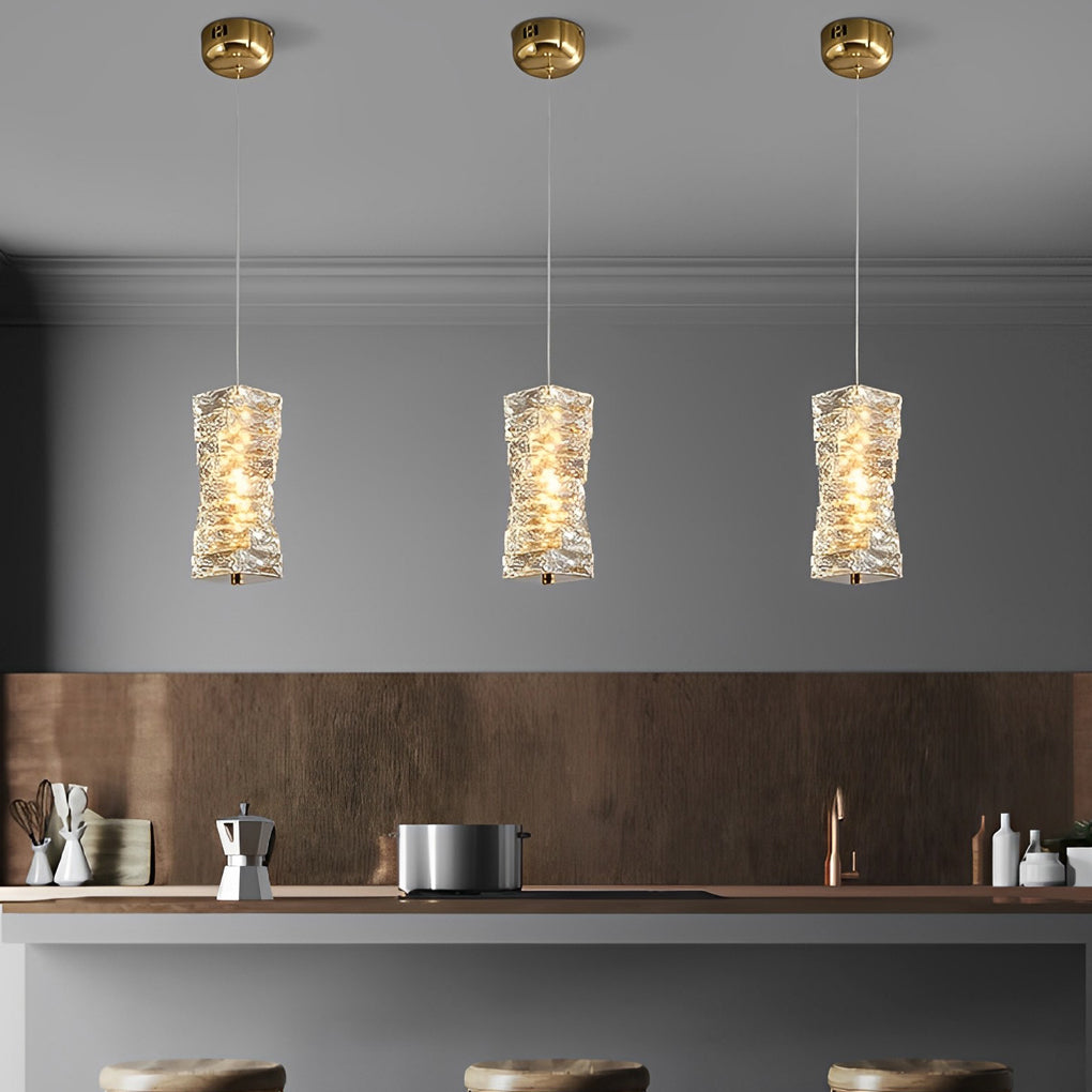 Metal Crystal Dimmable LED Postmodern Bedroom Chandelier