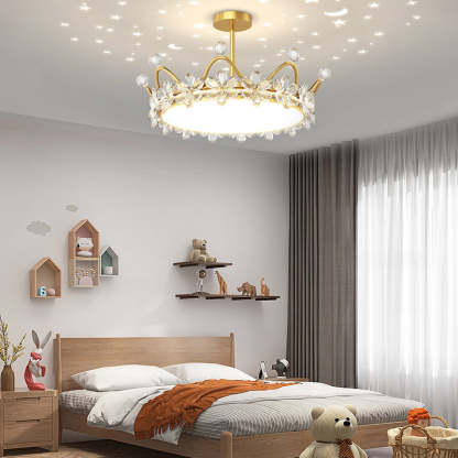 Crown Dimming Starry Sky Projection Ceiling Light